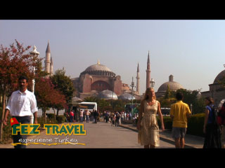 View our Kylie explores the sights and sounds of the Istanbul visiting such places as the Blue Mosque, St. Sophia, the famous Turkish Baths, Grand Bazaar and the delights of the Spice Bazaar! [1:23]